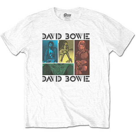 David Bowie t-shirt, Mick Rock Photo Collage White, men´s