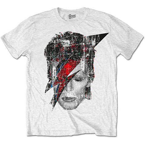 David Bowie t-shirt, Halftone Flash Face, men´s