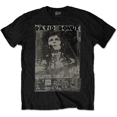 David Bowie t-shirt, Ziggy Live, men´s