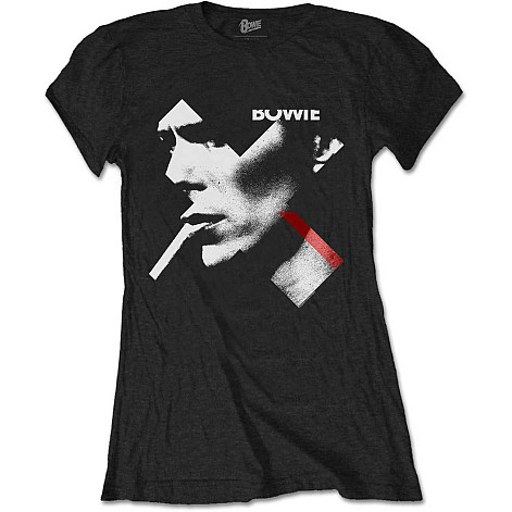 David Bowie t-shirt, X Smoke Red, ladies