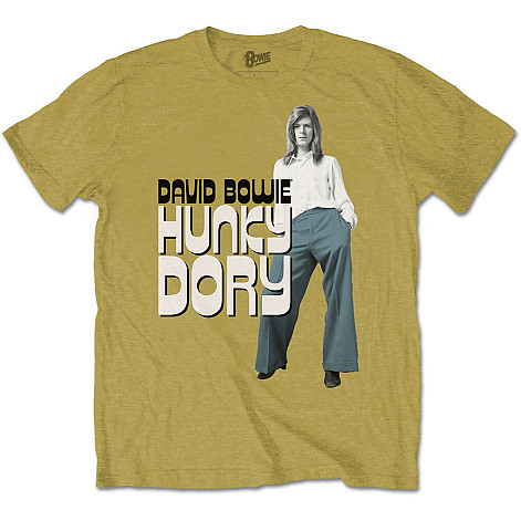 David Bowie t-shirt, Hunky Dory 2 Mustard Yellow, men´s