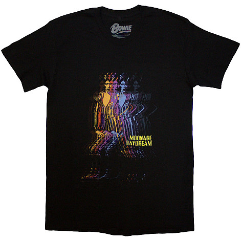 David Bowie t-shirt, Moonage Multi Davids Black, men´s