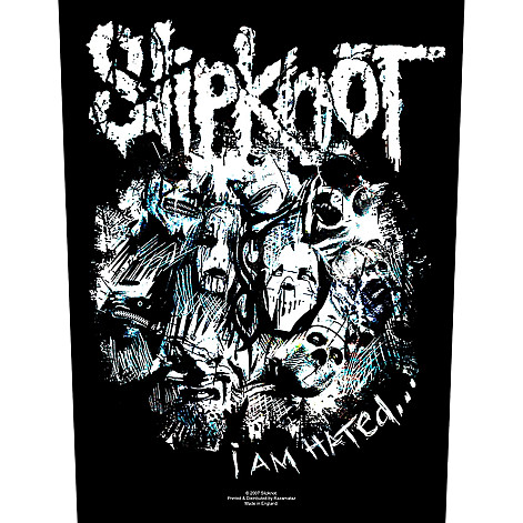 Slipknot back patch 30x27x36 cm, I am Hated