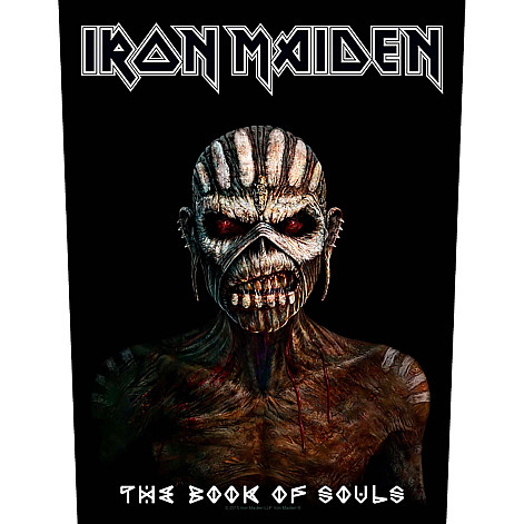 Iron Maiden back patch 30x27x36 cm, The Book Of Souls, unisex