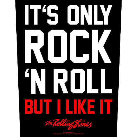 Rolling Stones back patch 30x27x36 cm, It's Only Rock N' Roll