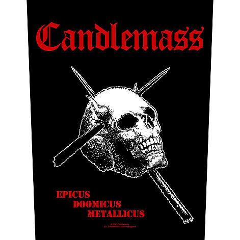 Candlemass back patch 30x27x36 cm, Epicus Doomicus Metallicus