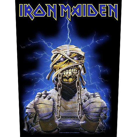 Iron Maiden back patch 30x27x36 cm, Powerslave Eddie, unisex