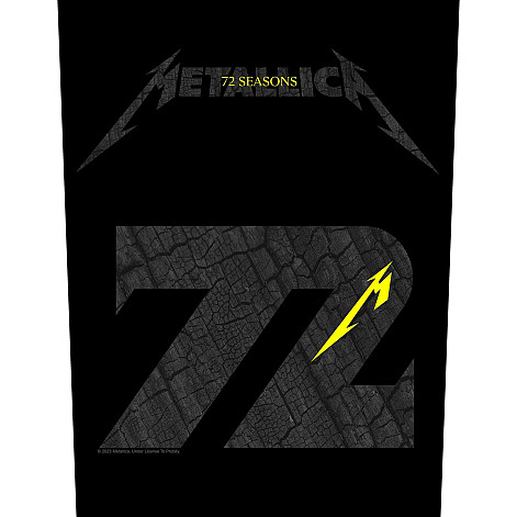 Metallica back patch 30x27x36 cm, Charred M72