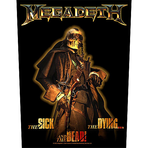 Megadeth back patch 30x27x36 cm, The Sick, The Dying And The Dead