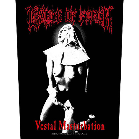 Cradle Of Filth back patch CO+PES 30x27x36 cm, Vestal Masturbation