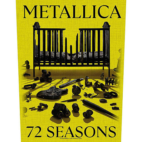 Metallica back patch CO+PES 30x27x36 cm, 72 Seasons Crib