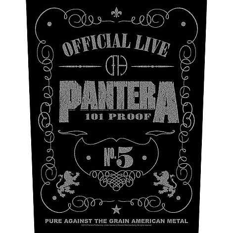 Pantera back patch CO+PES 30x27x36 cm, 101 Proof