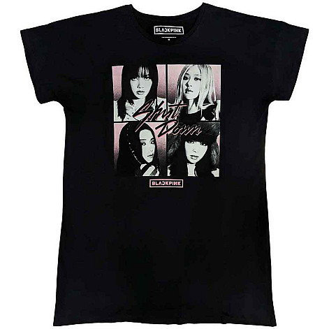 BlackPink t-shirt, Shut Down Photo Grid Black, ladies