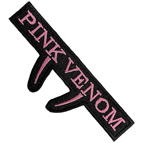 BlackPink tkaná patch/nažehlovačka PES 93 x 35 mm, Pink Venom