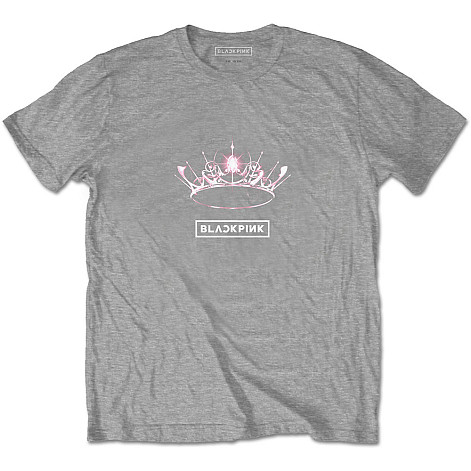 BlackPink t-shirt, The Album - Crown BP Grey, men´s