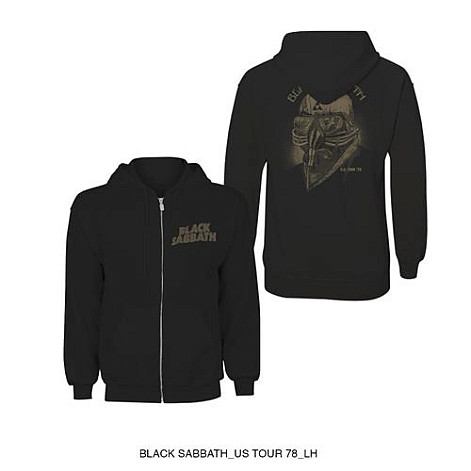 Black Sabbath mikina, Tour 78 Zip, men´s