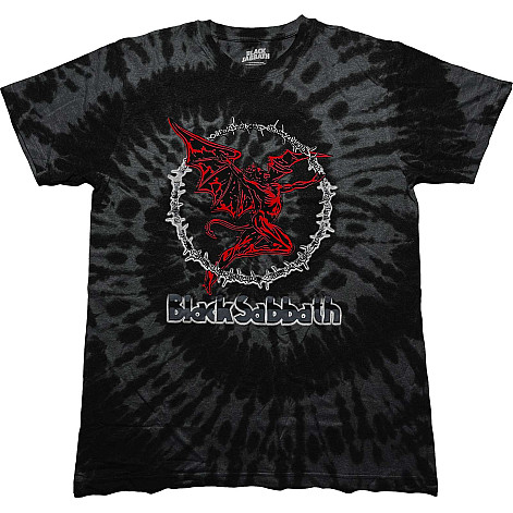 Black Sabbath t-shirt, Red Henry Dip Dye Wash Black, men´s