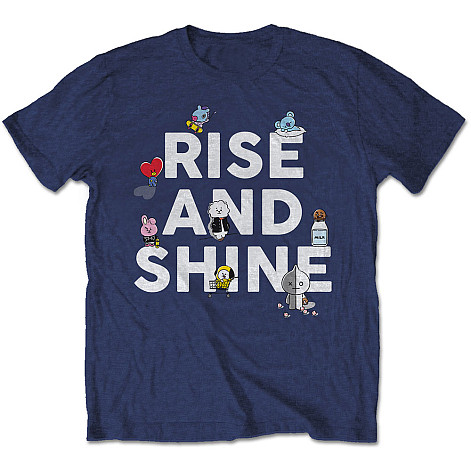 BT21 t-shirt, Rise And Shine Navy Blue, men´s