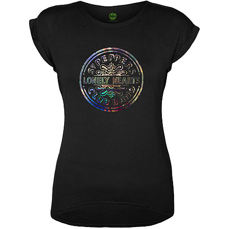 The Beatles t-shirt, SGT Pepper Drum With Foiled Appl., ladies