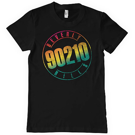 Beverly Hills 90210 t-shirt, Distressed Logo Black, men´s