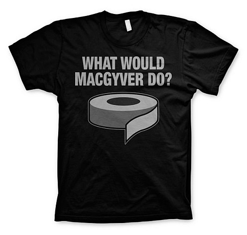 MacGyver t-shirt, What Would MacGyver Do, men´s