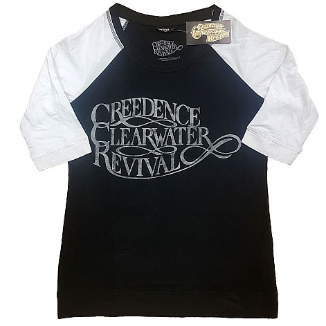 Creedence Clearwater Revival t-shirt, Vintage Logo Girly Raglan, ladies