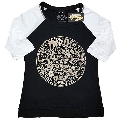 Creedence Clearwater Revival t-shirt, Down On The Corner Raglan, ladies