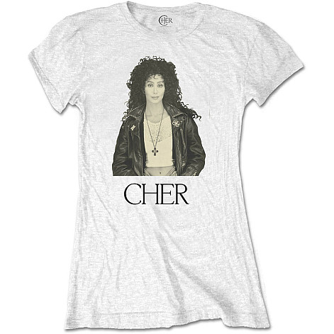 Cher t-shirt, Leather Jacket, ladies