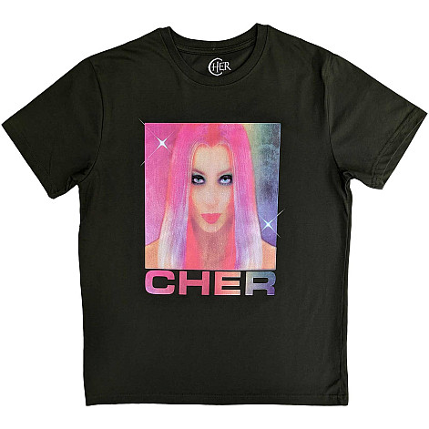 Cher t-shirt, Pink Hair Green, men´s