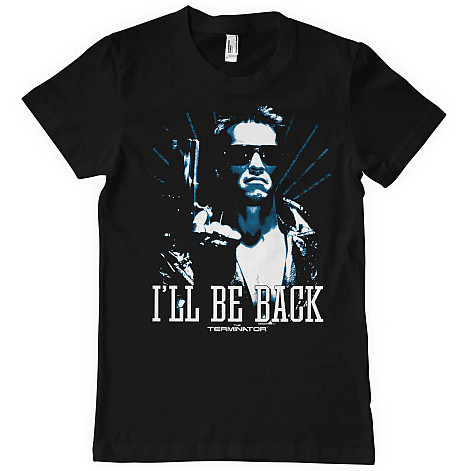 Terminator t-shirt, I'll Be Back - Duotone Black, men´s