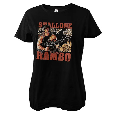 Rambo t-shirt, Rambo Djungle Girly Black, ladies