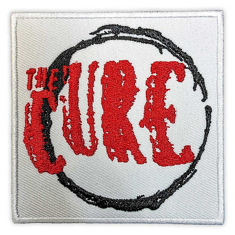 The Cure tkaná patch/nažehlovačka PES 75 x 75 mm, Circle Logo