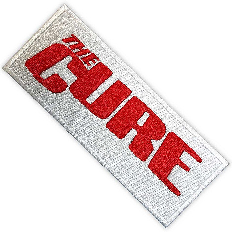 The Cure tkaná patch/nažehlovačka PES 110 x 42 mm, Red Logo