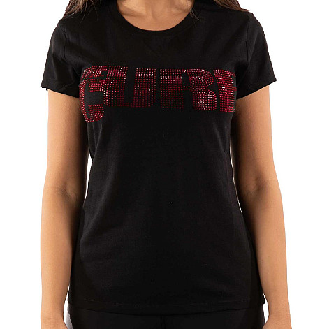 The Cure t-shirt, Logo Diamante Black, ladies