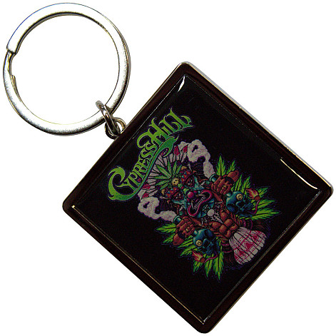 Cypress Hill kovová keychain 44 mm, Tiki Time