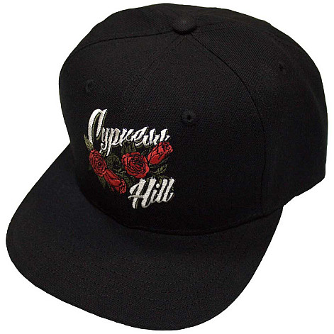 Cypress Hill snapback, Snapback Roses Logo Black, unisex