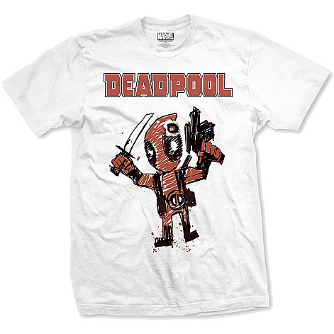 Deadpool t-shirt, Cartoon Bullet, men´s