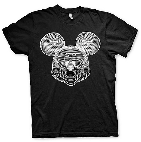 Mickey Mouse t-shirt, LineArt Black, men´s