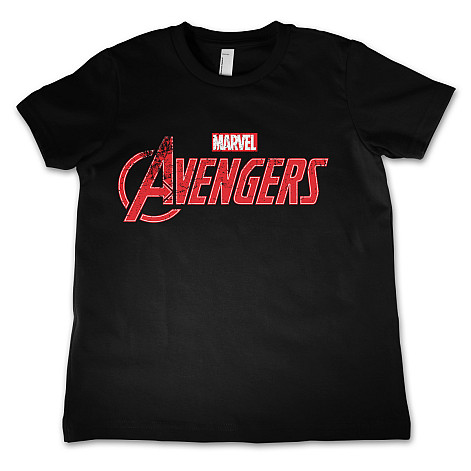 Marvel Comics t-shirt, The Avengers Distressed Logo, kids