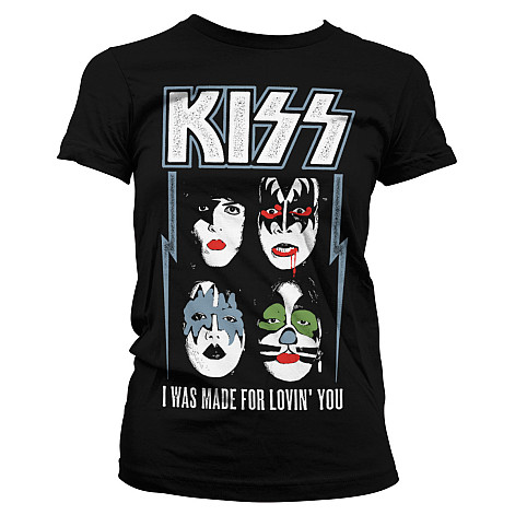 KISS t-shirt, I Was Made For Lovin You Girly, ladies