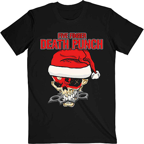 Five Finger Death Punch t-shirt, Santa Knucklehead Black, men´s