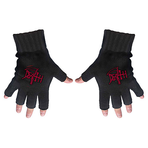 Death fingerless gloves, Logo