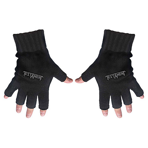 Testament fingerless gloves, Logo