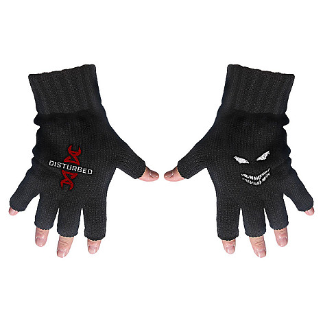 Disturbed fingerless gloves, Reddna