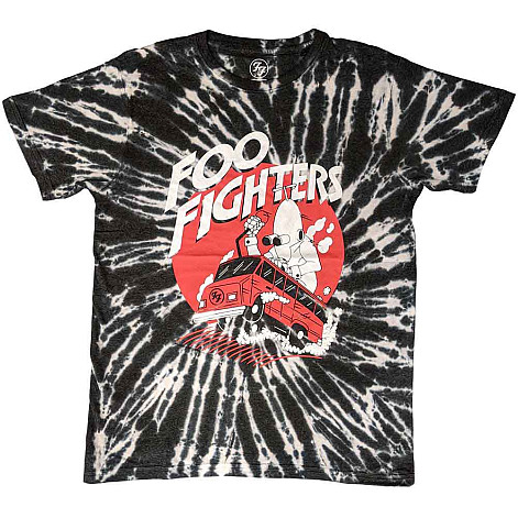 Foo Fighters t-shirt, Speeding Bus Dye Wash Eco Black, men´s