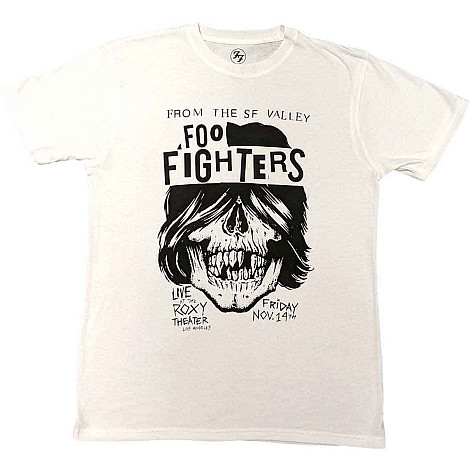 Foo Fighters t-shirt, Roxy Flyer Eco White, men´s