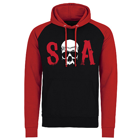 Sons of Anarchy mikina, SOA Baseball Black & Red, men´s