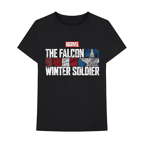 Marvel Comics t-shirt, Falcon & Winter Soldier Text Logo Black, men´s