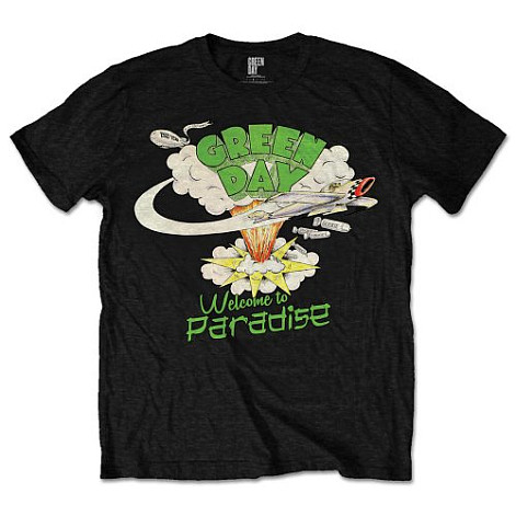 Green Day t-shirt, Welcome To Paradise Black, men´s