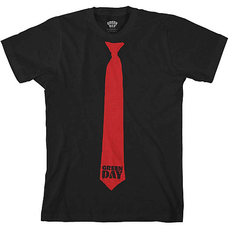 Green Day t-shirt, Tie Black, men´s